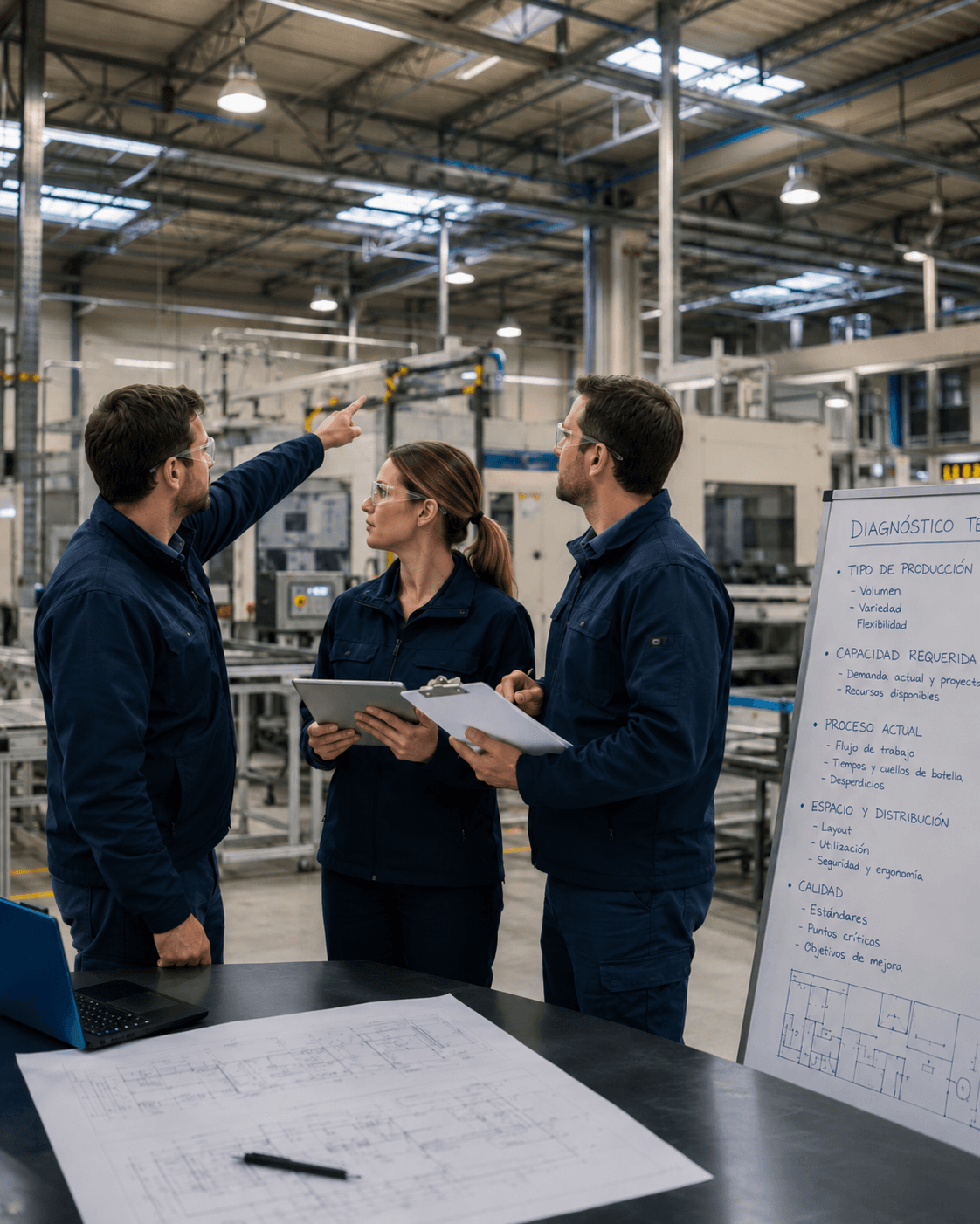 Diagnóstico técnico del proceso industrial